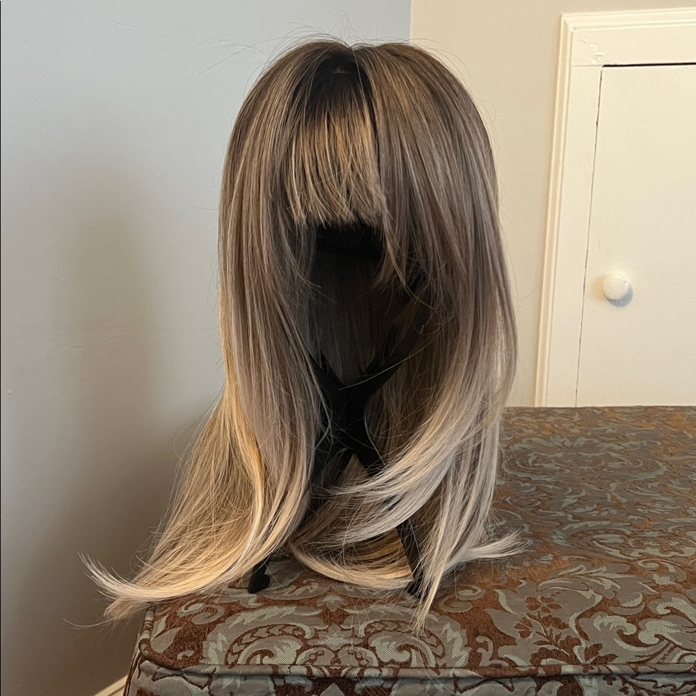 Stylish Ombre Brown and Blonde Wig